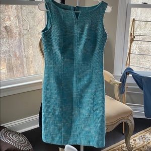 Talbots Light Blue Tweed Dress